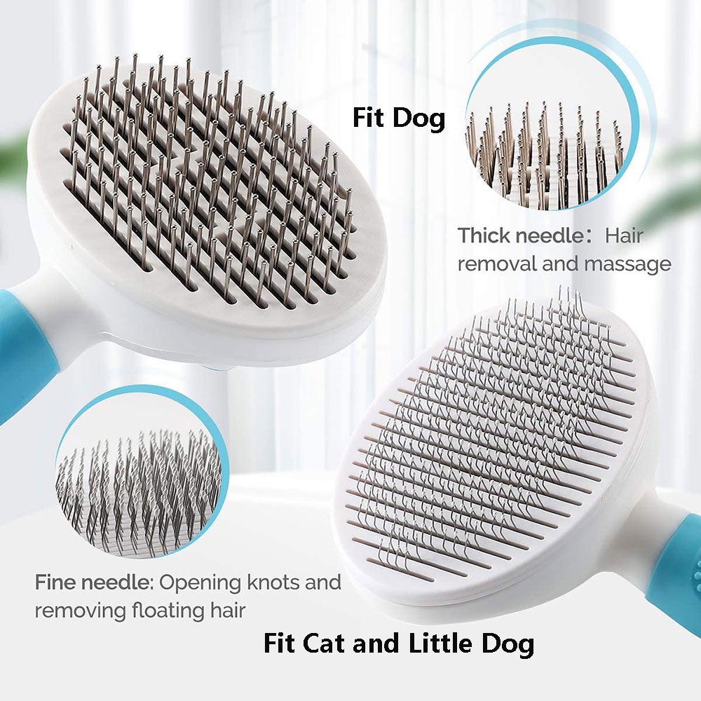 ★Otomatis★ Sisir Grooming Kucing Anjing/Sisir Bulu Anjing/Pet Hair Brush/Hewan Sheeding Brush