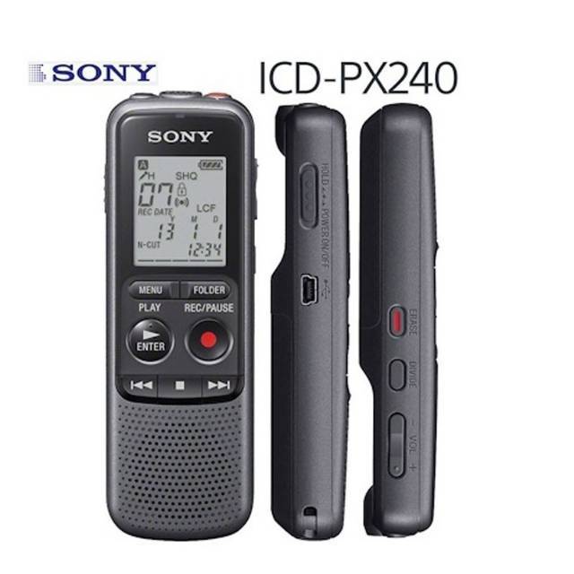 Voice Recording Sony ICD-PX240 Perekam suara Internal 4GB