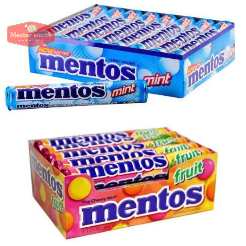 

Permen Mentos roll 29 gram (1 pack isi 14 sticks)