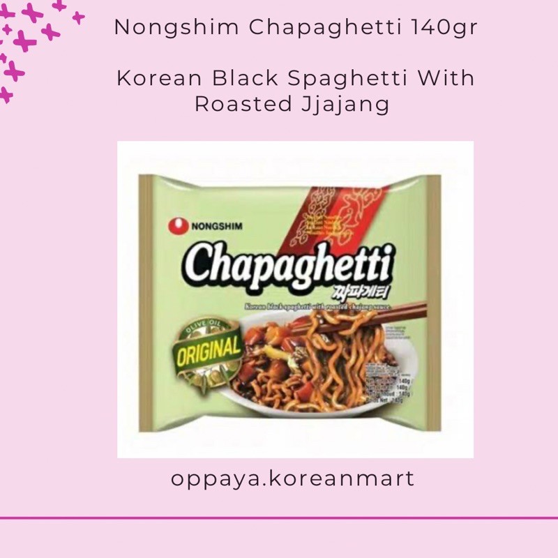 

NONGSHIM Chapaghetti 140gr | Korean Black Spaghetti with Roasted Jjajang Sauce