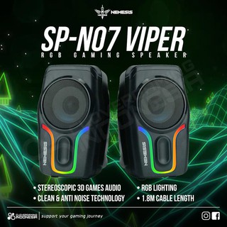 NYK SPEAKER NEMESIS SP-N07 VIPER GAMING RGB SOUND WITH GAMES STEREO AUDIO