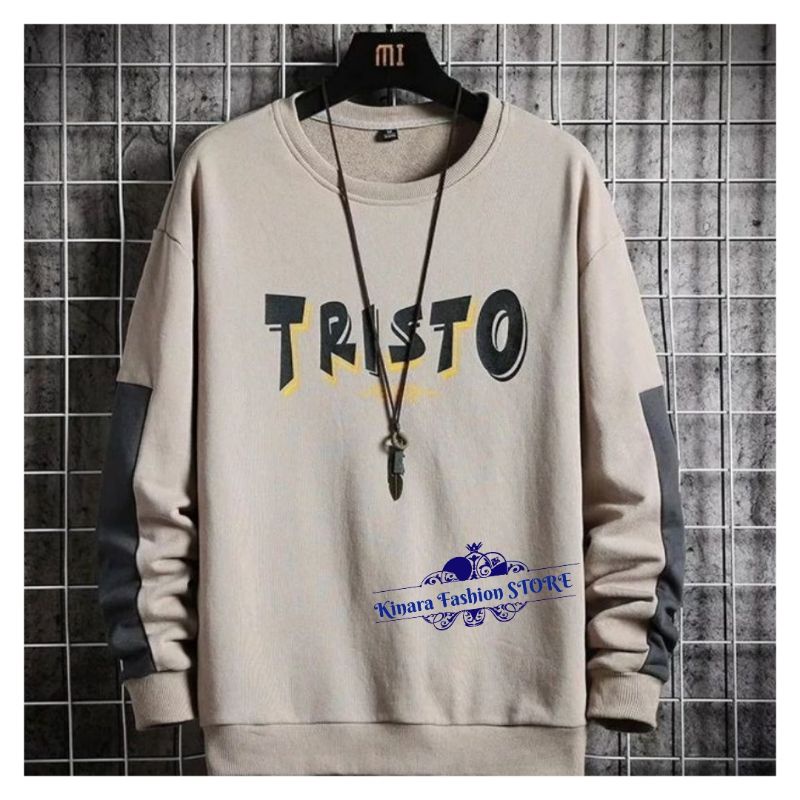 Crewneck Sweater Basic Oblong Unisex | TRISTO Crewneck Pria|Wanita Casual