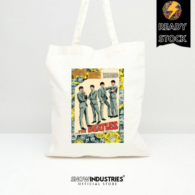 Tote Bag Wanita Pria Kanvas Baby Premium The Beatles