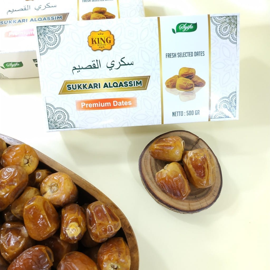 

Kurma Sukari / Kurma Sukari Al Qassim King Dates Syifa 500 gram