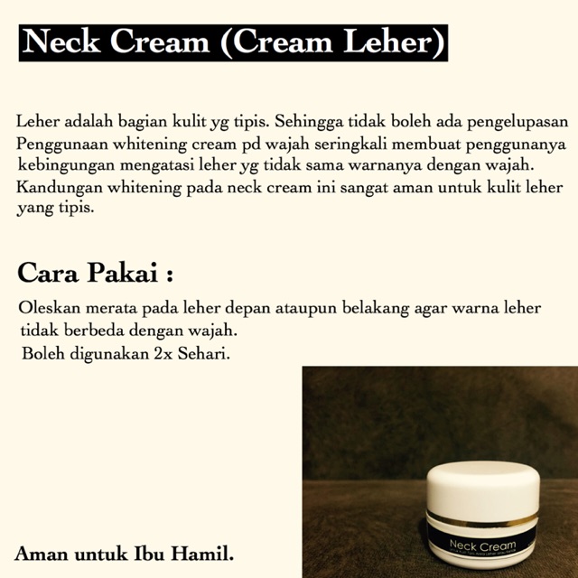 NECK CREAM WAJAH KRIM LEHER HITAM PEMUTIH KOREA HALAL ORI BPOM FARMA AMPUH DOKTER FARMASI SKINCARE GLOWING SKINCARE ORIGINAL TERBAIK DI SHOPEE UNTUK CEWEK COWOK BUMIL BUSUI AMAN ORI SENSITIVE SKIN KULIT SENSITIF AMAN MENCERAHKAN LEHER HITAM KOREAN KOREA