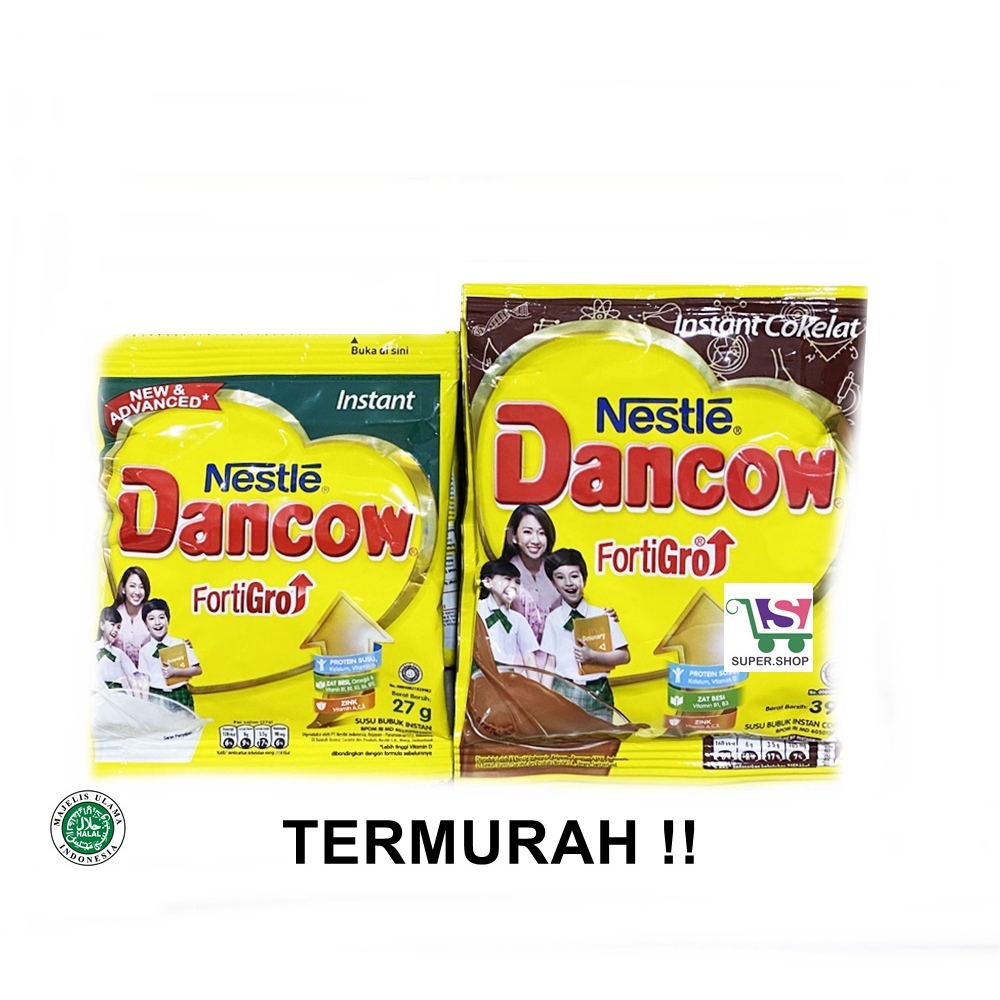 

Nestle Dancow Susu Anak Bubuk Putih / Cokelat SACHET Eceran