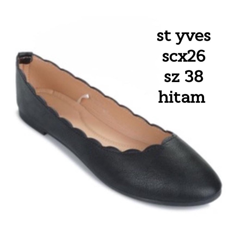 Flatshoes St.Yves Scx26 Hitam