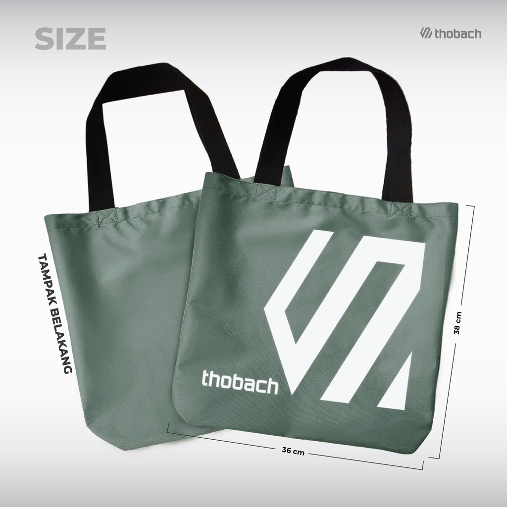 THOBACH-TOTE BAG CORDURA LOGO 3 TAS JINGJING