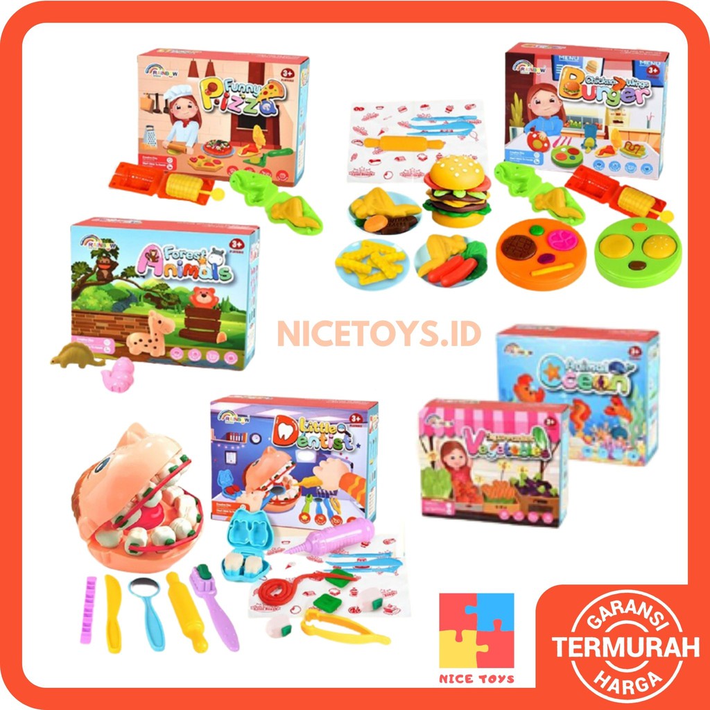 Playdoh Mainan Lilin Anak Playdough Fun Play Doh Pretend Play Mainan Plastisin Anak Mainan Edukasi Pretend Play