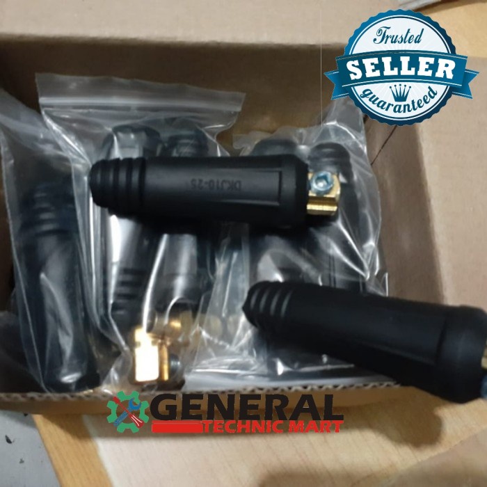 Konektor Male Kabel Mesin Las Listrik 10-25 Mm Connector Plug