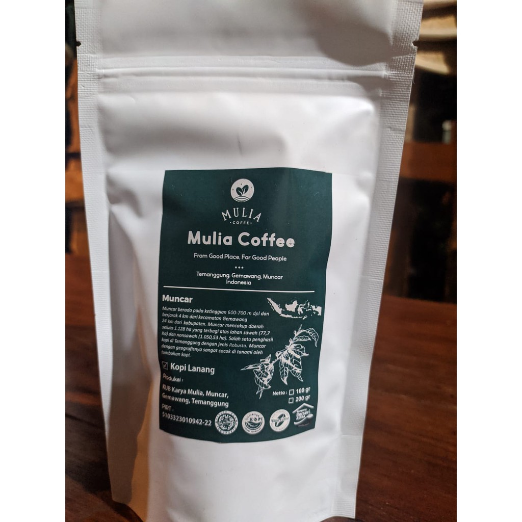 

Mulia Coffee Muncar - Robusta Temanggung 100gram