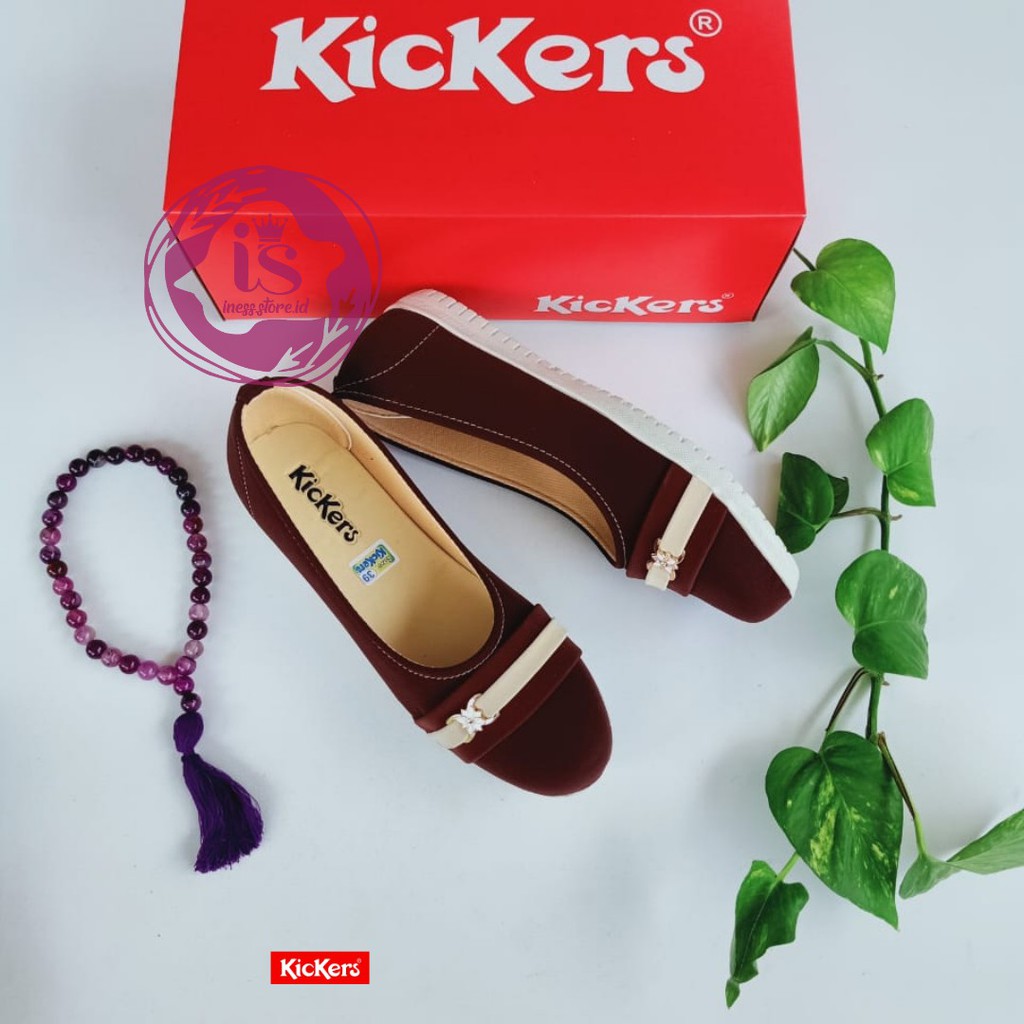 SEPATU WANITA KICKERS FLAT KODE SHOES BLT-10 MURAH GROSIR