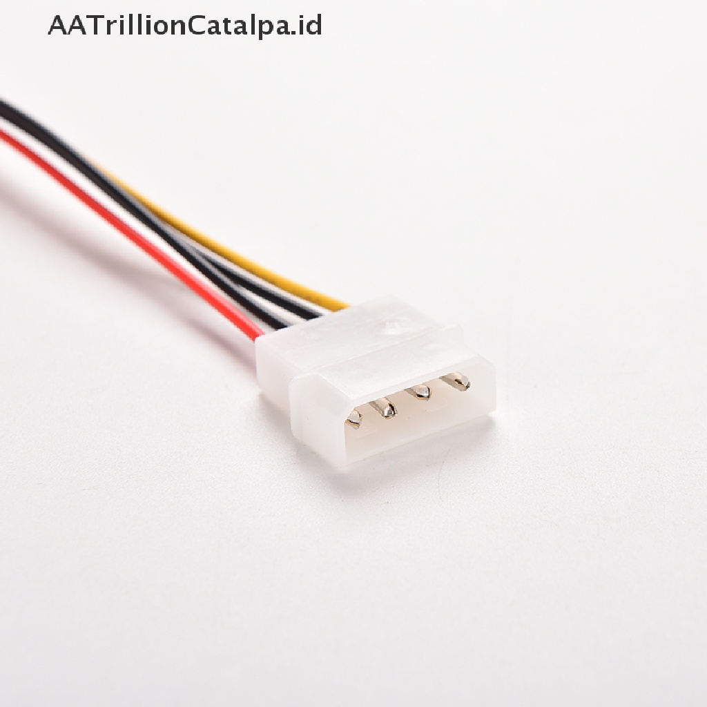 Aatrillioncatalpa 1pc Kabel Power Adapter 4pin IDE Molex to 15pin Serial ATA SATA Untuk Hard Disk