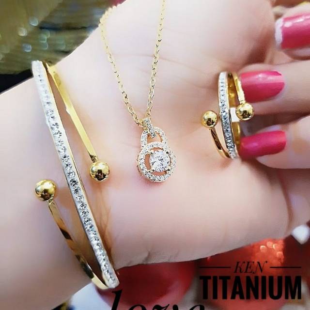 titanium set perhiasan 2429k