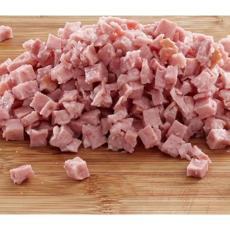 pork bacon cube bacon dice / dadu