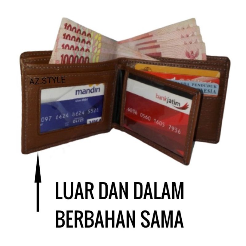 DOMPET PRIA TERBARU/DOMPET RANTAI KULIT SEMI