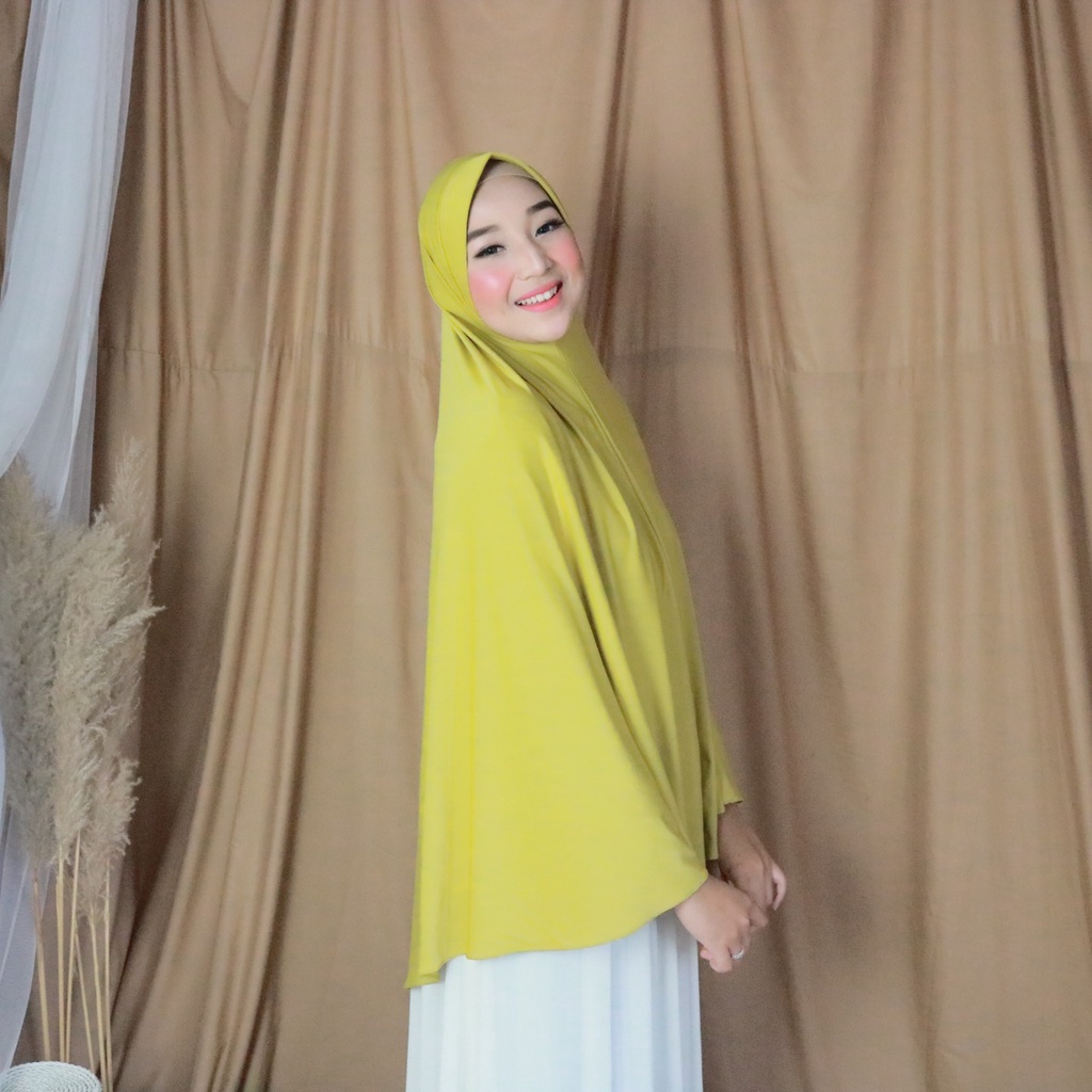 Hijab Instan Jersey Polos Pet Zaina Jumbo By Kalisha