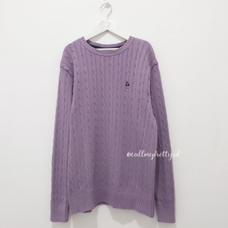 PRELOVED Sweater Cable Teenie Weenie Lilac/Thrift Sweater Cable Murah