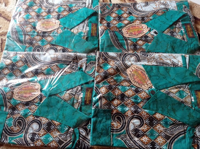 Bswart Batik Hrb026 Kenongo Hem Pendek Padi Pekalongan M L Xl Batik Pria