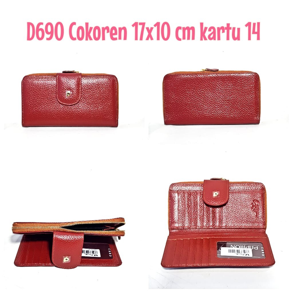 Dompet Kulit Papillon Original D690 Cokoren