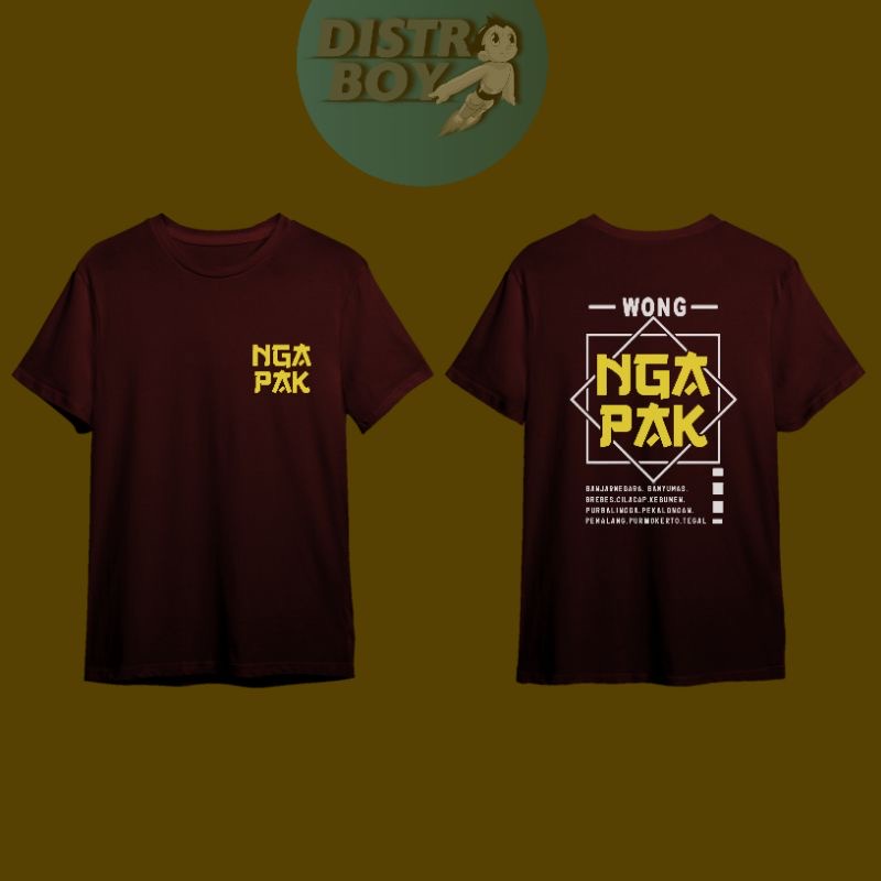 ￼Kaos Ngapak | Kaos Wong Ngapak Tegal Pekalongan Pemalang Banjarnegara Banyumas Brebes Cilacap Kebum