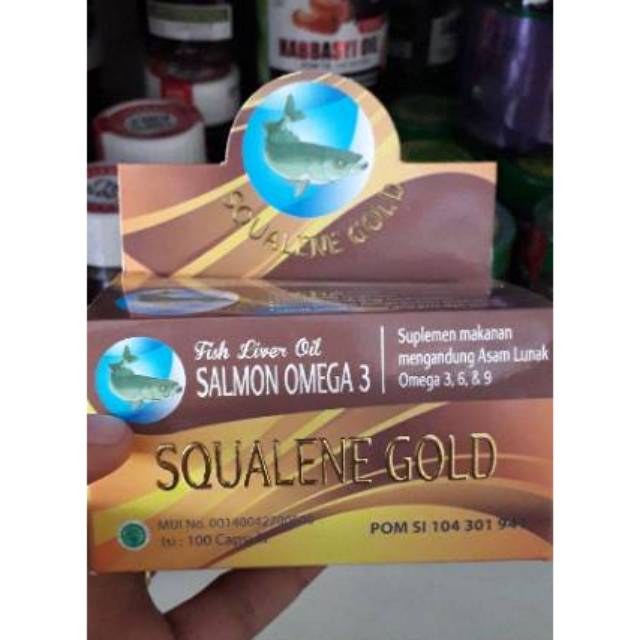 Squalene gold /salmon omega 3