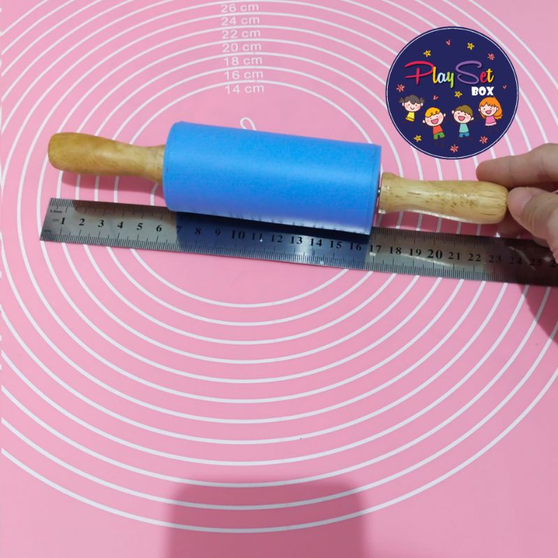 alas bermain playdough, rolling pin anak, playdough mat, playdough tools playset