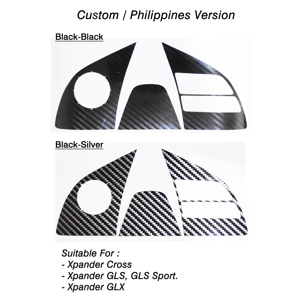 Sticker Setir Xpander / Xpander Cross -  Motif Carbon