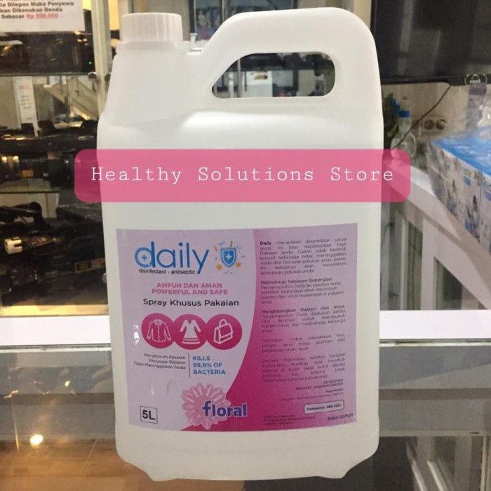 DESINFEKTAN DAILY DISINFEKTAN ANTISEPTIC 5 LITER KHUSUS UNTUK PAKAIAN