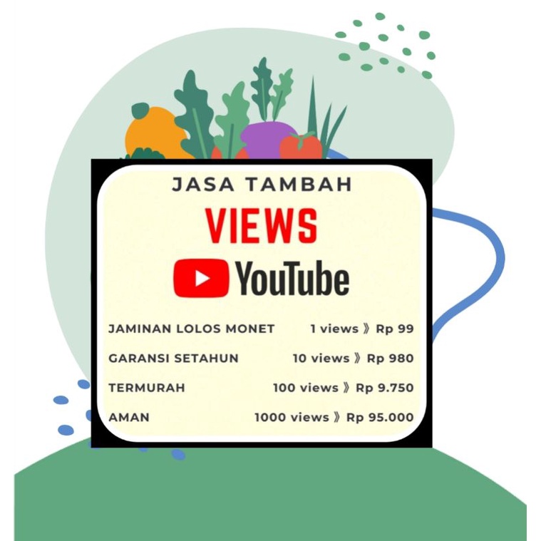Jasa Views Youtube Lolos monetize / Penambahan View Yt Permanen