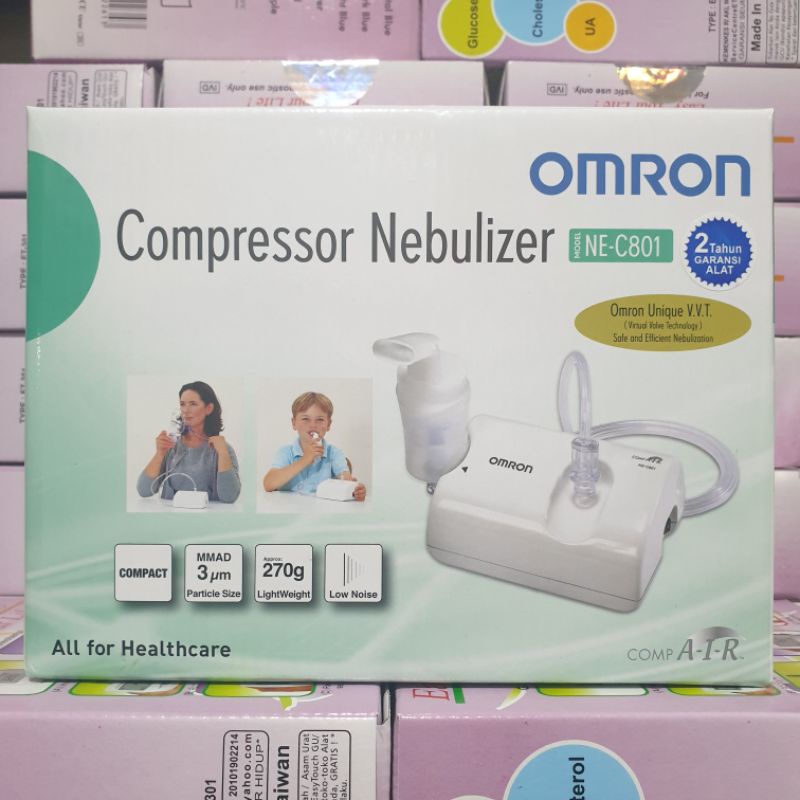 Nebulizer Omron Ne C801 Alat Uap Pernapasan Alat Uap Nebulizer Alat Asma