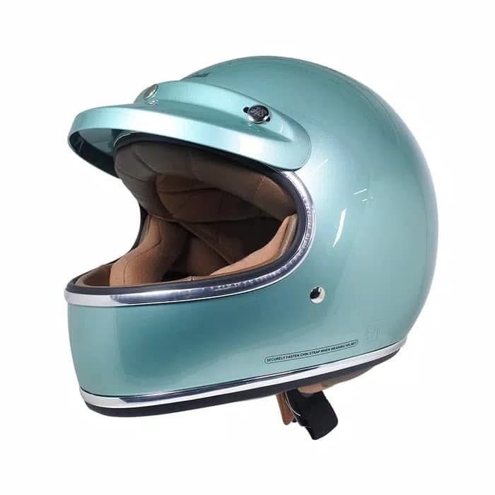 Cargloss Howard Smith Cafe Racer Helm Full Face - Jz Green