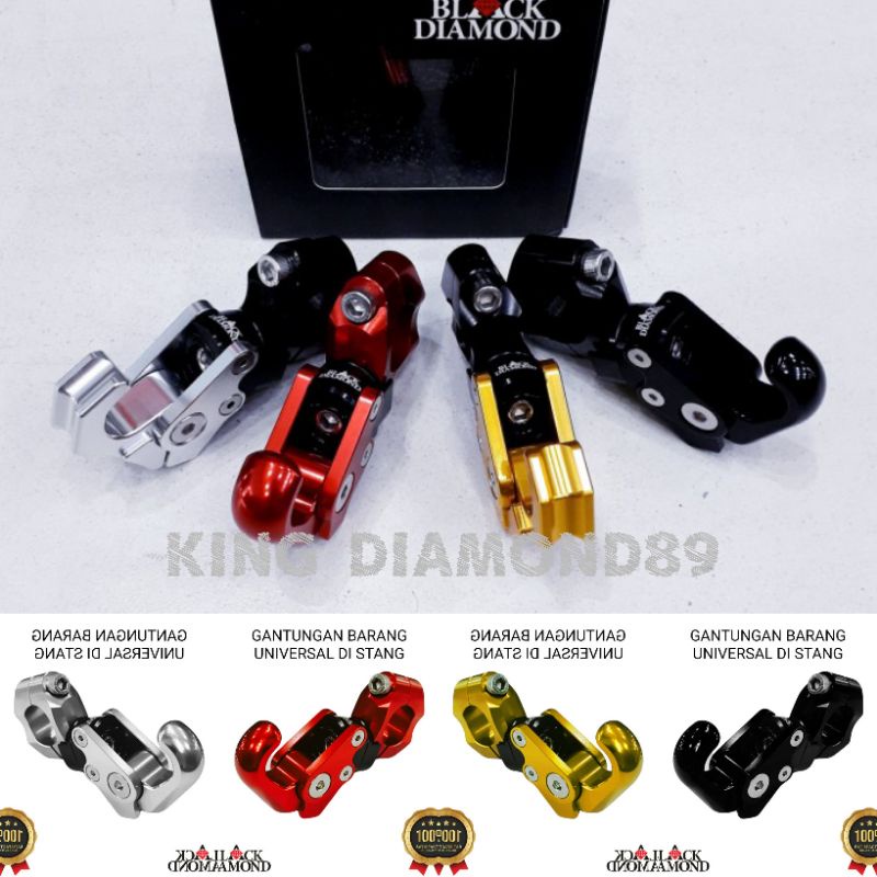 Gantungan Hook BLAKC DIAMOND PCX 150 /PCX 160 / ADV 150 / ADV 160 Original BLACK DIAMOND