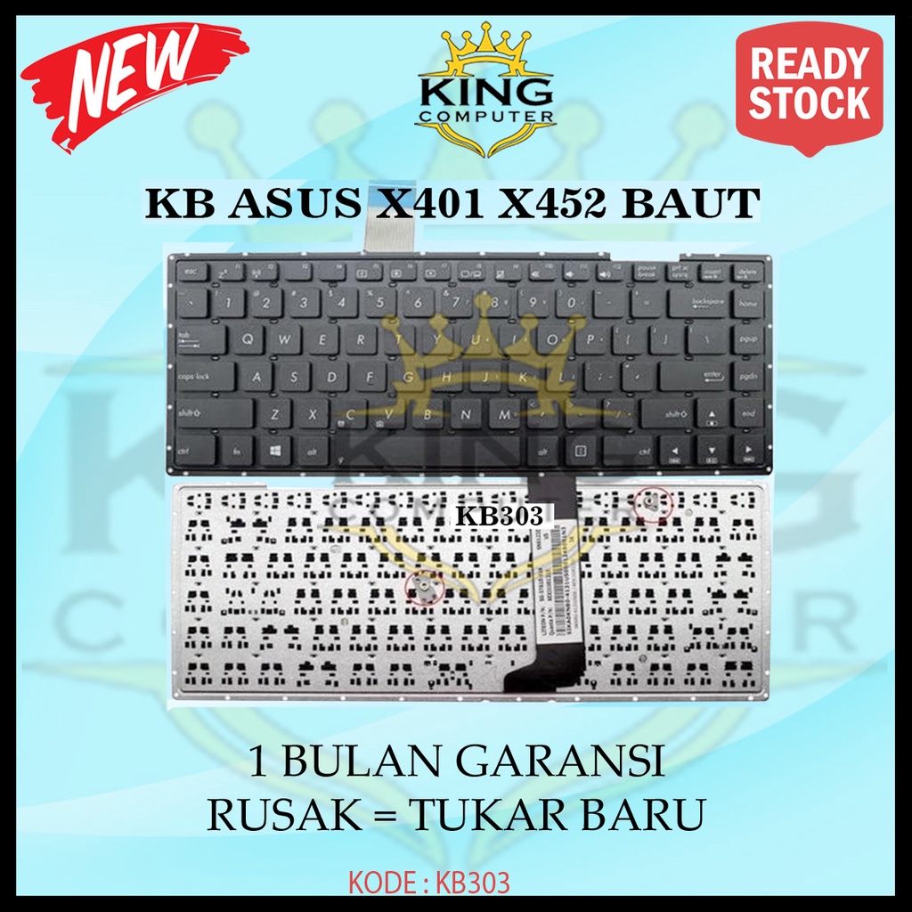 keyboard laptop asus x401 x401a x401u serieS