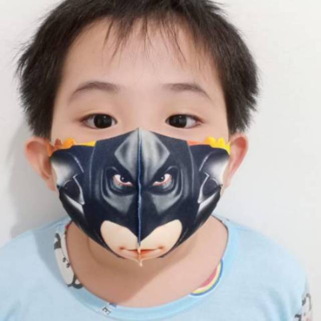 MASKER ANAK GAMBAR MOTIF / MASKER MOTIF ANAK