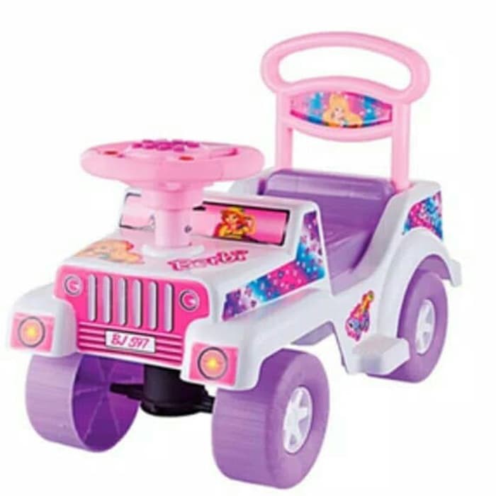 Mainan Mobil  Dorong Anak Ride On BJ 597 Mobil Dorong Princess Musik Dan Lampu