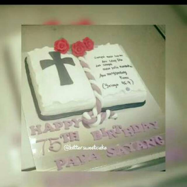 

Kue ulang tahun tema alkitab / bible cake