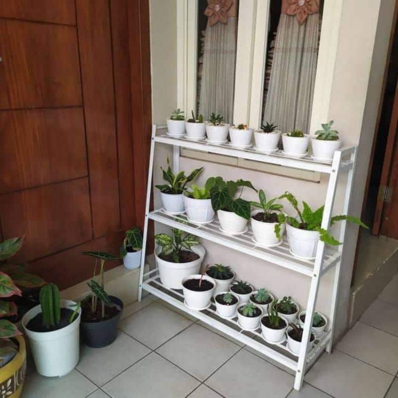 rak bunga susun rakit