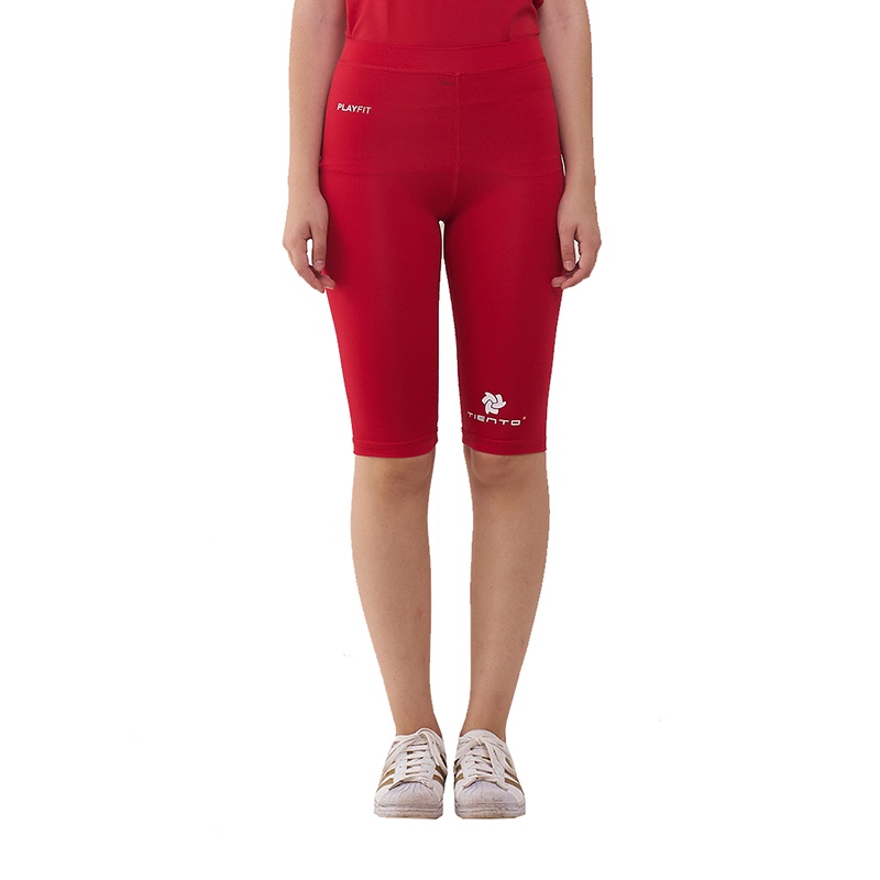 Tiento Baselayer Celana Legging Selutut Half Pants Wanita Original