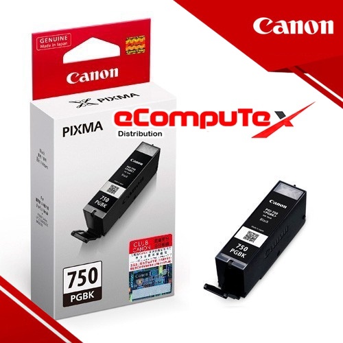 CARTRIDGE CANON PGI-750 BLACK / TINTA CATRIDGE CANON PGI750 HITAM ORIGINAL - RESMI