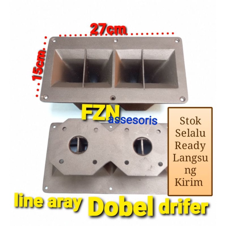 HORN TWITER LINE ARAY DOBEL 15CM×27CM HALUS DAN RAPI BAHAN DIRAL