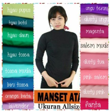 MANSET ATASAN UKURAN JUMBO XXL DAN STANDAR XL BAHAN SPANDEK MANSET LENGAN PANJANG BISA COD