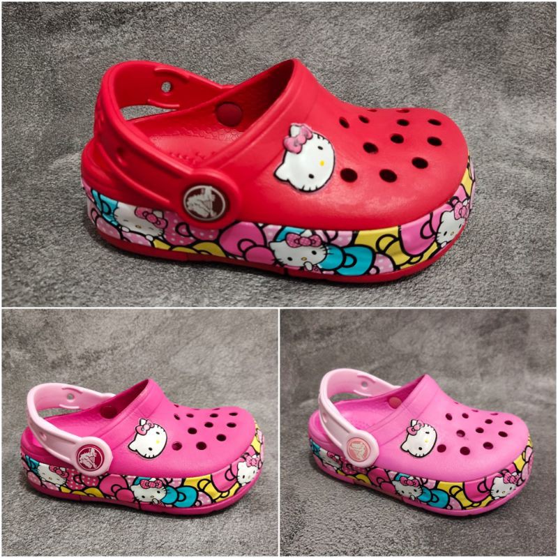 Mules Fille Crocs Hello Kitty Candy Ribbons Clog 