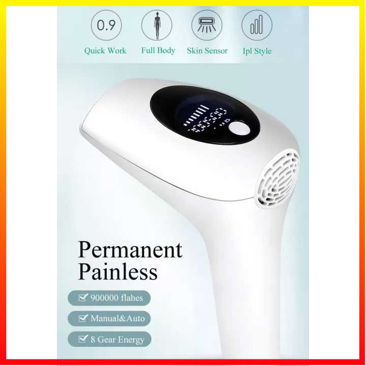 Laser Epilator Permanent Hair Removal Layar LCD 900000 Kedipan Flash Tingkat Energi Dapat Disesuaikan Lescolton IPL - 7CHX7QWH