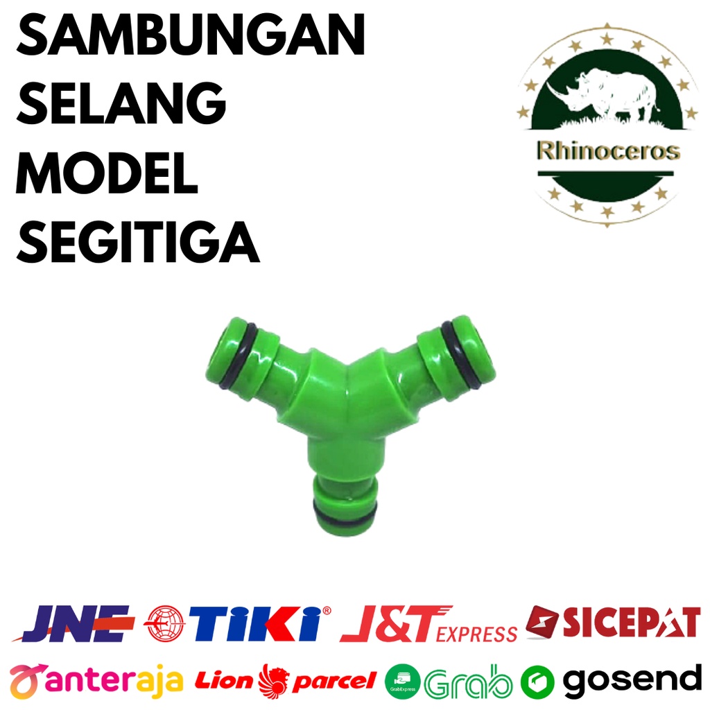 Penyambung Selang Air Konektor Y / Segitiga Quick Connector 1/2&quot;-5/8&quot;