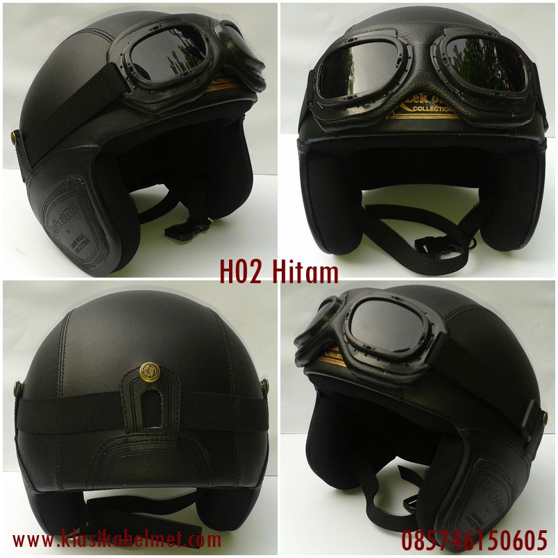Helm Retro Centro Kacamata Original Helm Kulit Vintage Helm Retro Centro Kacamata Original Helm Kulit Vintage