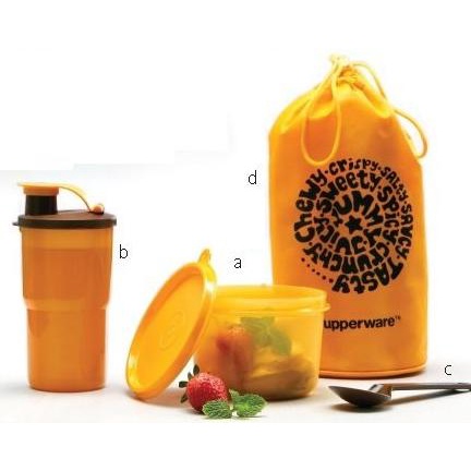 Tupperware Lunch Box Tas Bekal Ramadhan Set Tempat Makan Botol Minum