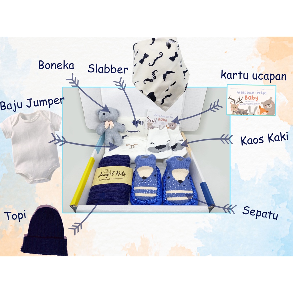 Hampers Kado Bayi Set Baju Topi Sepatu Jempol Kids toko.jempol