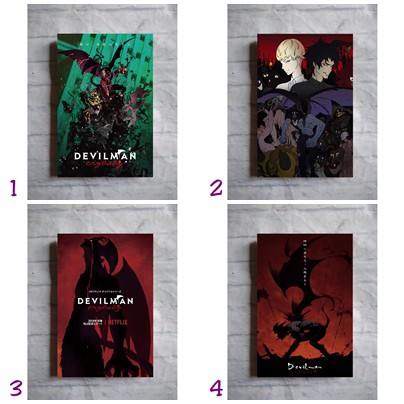 Poster anime film Devilman Crybaby pajangan hiasan dinding dekorasi rumah kamar