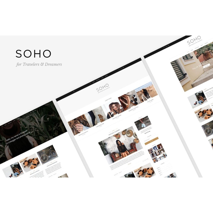 Template Soho Blog Template For Travelers & Dreamers Web